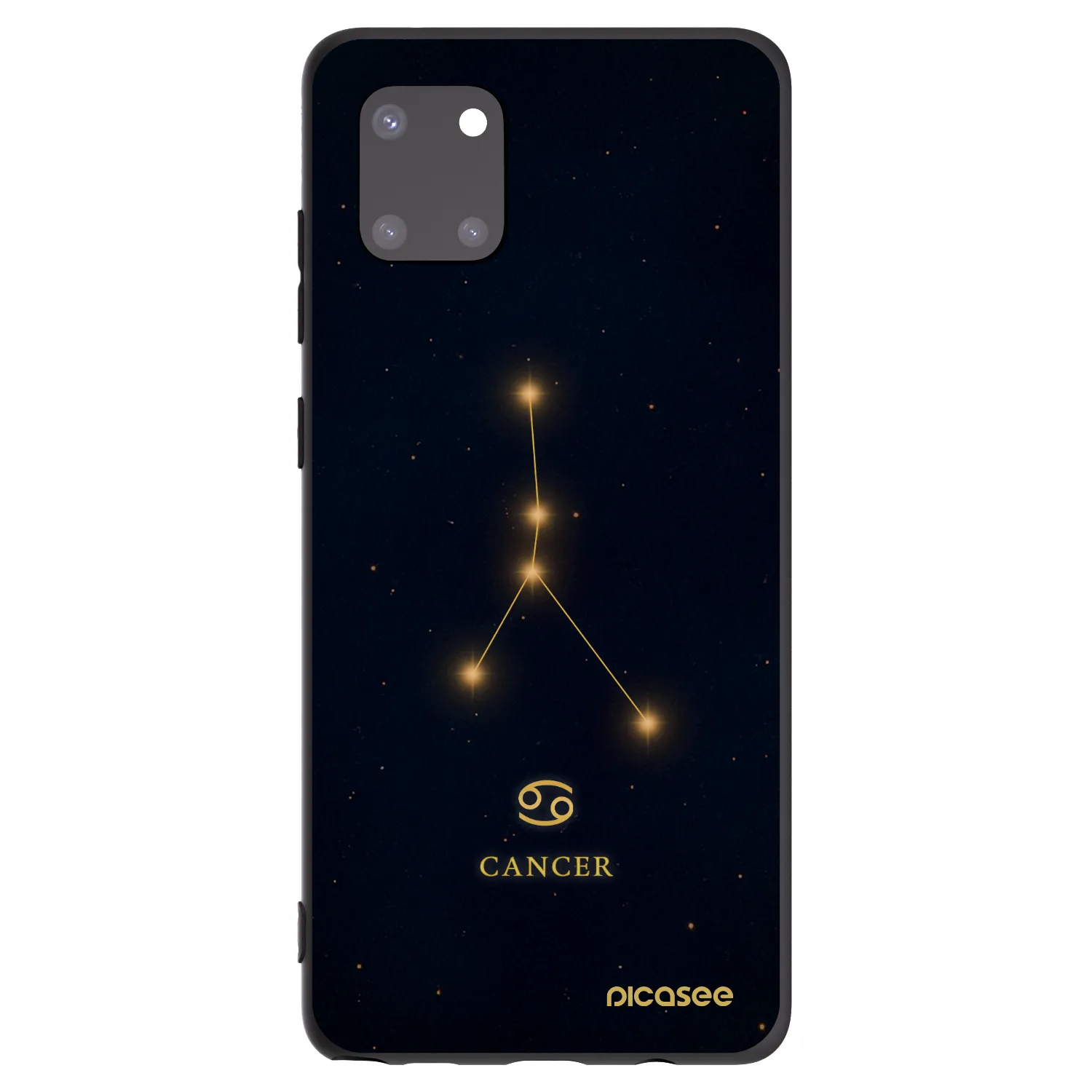 Picasee silikonowe czarne etui na Samsung Galaxy Note 10 Lite N770F - CANCER