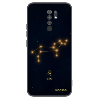Picasee silikonowe czarne etui na Xiaomi Redmi 9 - LEO