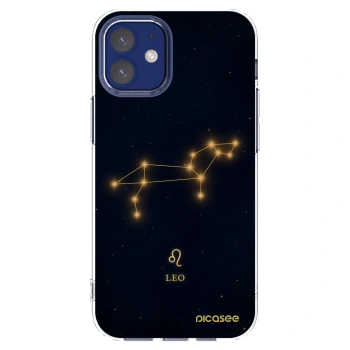 Picasee silikonowe przeźroczyste etui na Apple iPhone 12 mini - LEO