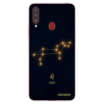 Picasee silikonowe przeźroczyste etui na Samsung Galaxy A20s - LEO