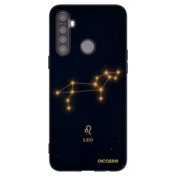 Picasee silikonowe czarne etui na Realme 5 - LEO