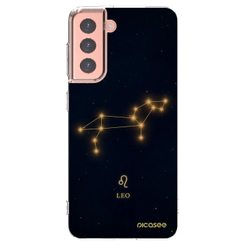 Picasee silikonowe przeźroczyste etui na Samsung Galaxy S21 5G G991B - LEO