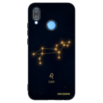 Picasee silikonowe czarne etui na Huawei P20 Lite - LEO