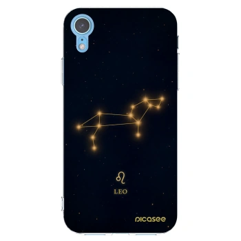Picasee silikonowe przeźroczyste etui na Apple iPhone XR - LEO