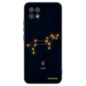 Picasee silikonowe czarne etui na Realme 8i - LEO