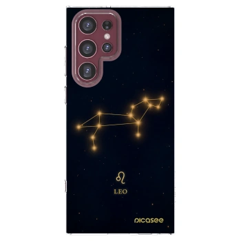 Picasee silikonowe przeźroczyste etui na Samsung Galaxy S22 Ultra 5G - LEO