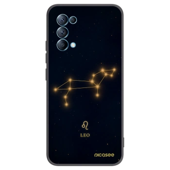 Picasee silikonowe czarne etui na OPPO A16s - LEO