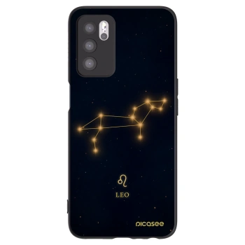 Picasee silikonowe czarne etui na OPPO A16s - LEO