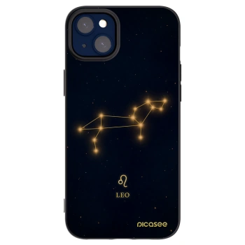 Picasee silikonowe czarne etui na Apple iPhone 14 Plus - LEO