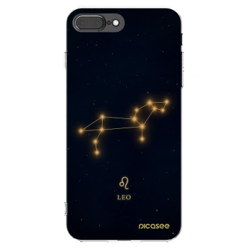 Picasee silikonowe przeźroczyste etui na Apple iPhone 8 Plus - LEO