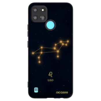 Picasee silikonowe czarne etui na Realme C21Y - LEO