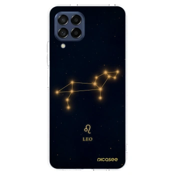 Picasee silikonowe przeźroczyste etui na Samsung Galaxy M53 5G - LEO