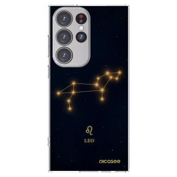 Picasee silikonowe przeźroczyste etui na Samsung Galaxy S23 Ultra 5G - LEO