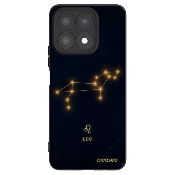 Picasee silikonowe czarne etui na Honor X8a - LEO