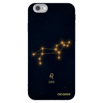Picasee silikonowe przeźroczyste etui na Apple iPhone 6/6S - LEO