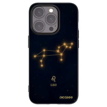 Picasee silikonowe czarne etui na Apple iPhone 15 Pro - LEO