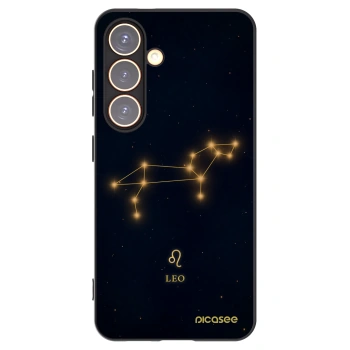 Picasee silikonowe czarne etui na Samsung Galaxy S24 S921B 5G - LEO