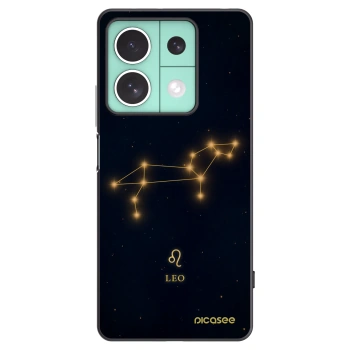 Picasee silikonowe czarne etui na Xiaomi Redmi Note 13 5G - LEO