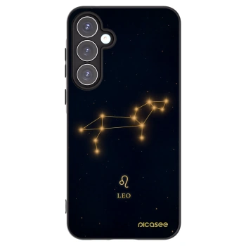 Picasee silikonowe czarne etui na Samsung Galaxy A55 5G A556B - LEO