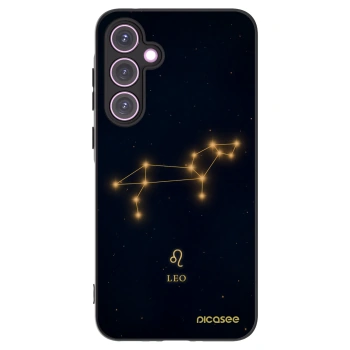 Picasee silikonowe czarne etui na Samsung Galaxy A35 5G A356B - LEO