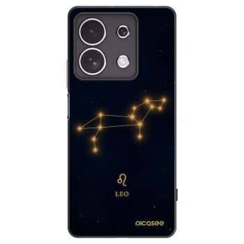 Picasee silikonowe czarne etui na Xiaomi Redmi Note 13 4G - LEO