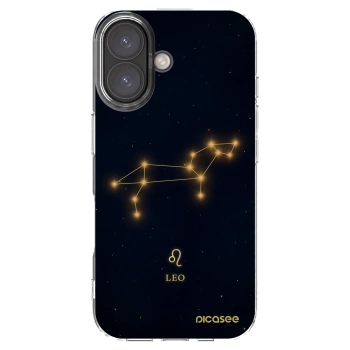 Picasee silikonowe przeźroczyste etui na Apple iPhone 16 - LEO