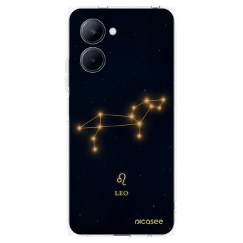 Picasee silikonowe przeźroczyste etui na Realme C33 (2023) - LEO