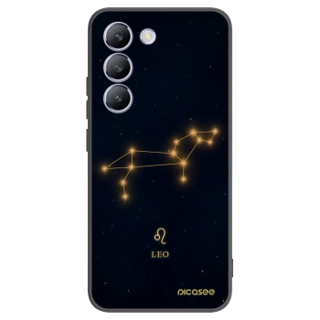 Picasee silikonowe czarne etui na Vivo V40 SE 5G - LEO