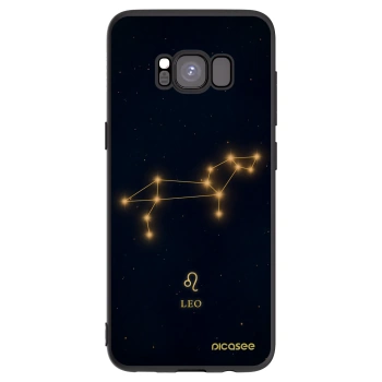 Picasee silikonowe czarne etui na Samsung Galaxy S8 G950F - LEO