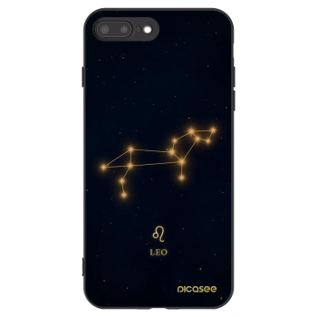 Picasee silikonowe czarne etui na Apple iPhone 7 Plus - LEO