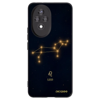 Picasee silikonowe czarne etui na Honor 200 5G - LEO
