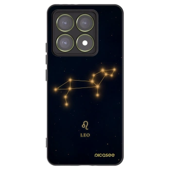 Picasee silikonowe czarne etui na Xiaomi 14T - LEO