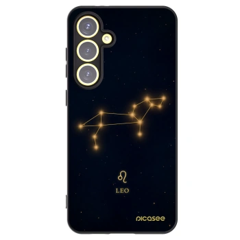 Picasee silikonowe czarne etui na Samsung Galaxy S24 FE S721B - LEO