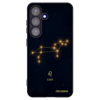 Picasee silikonowe czarne etui na Samsung Galaxy S25 5G - LEO