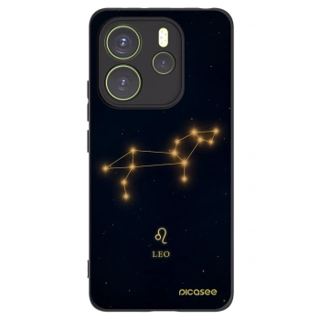 Picasee silikonowe czarne etui na Xiaomi Redmi Note 14 4G - LEO