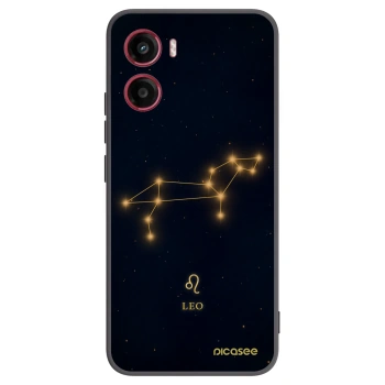 Picasee silikonowe czarne etui na Motorola Moto G05 - LEO