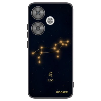 Picasee silikonowe czarne etui na Xiaomi Poco F6 - LEO