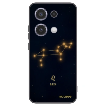 Picasee silikonowe czarne etui na Xiaomi Redmi Note 14S - LEO