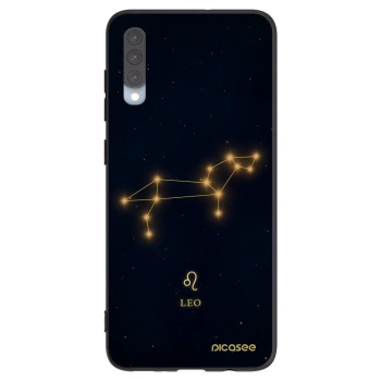 Picasee silikonowe czarne etui na Samsung Galaxy A70 A705F - LEO