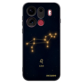 Picasee silikonowe czarne etui na OPPO Find X9 Pro - LEO