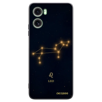 Picasee silikonowe czarne etui na Motorola Moto G06 - LEO
