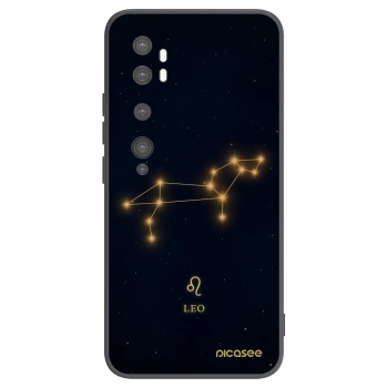 Picasee silikonowe czarne etui na Xiaomi Mi Note 10 (Pro) - LEO