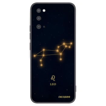 Picasee silikonowe czarne etui na Samsung Galaxy S20 G980F - LEO