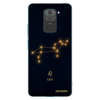 Picasee silikonowe czarne etui na Xiaomi Redmi Note 9 - LEO