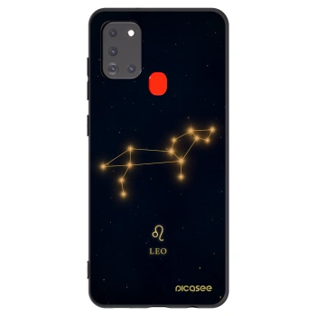 Picasee silikonowe czarne etui na Samsung Galaxy A21s - LEO
