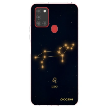 Picasee silikonowe przeźroczyste etui na Samsung Galaxy A21s - LEO