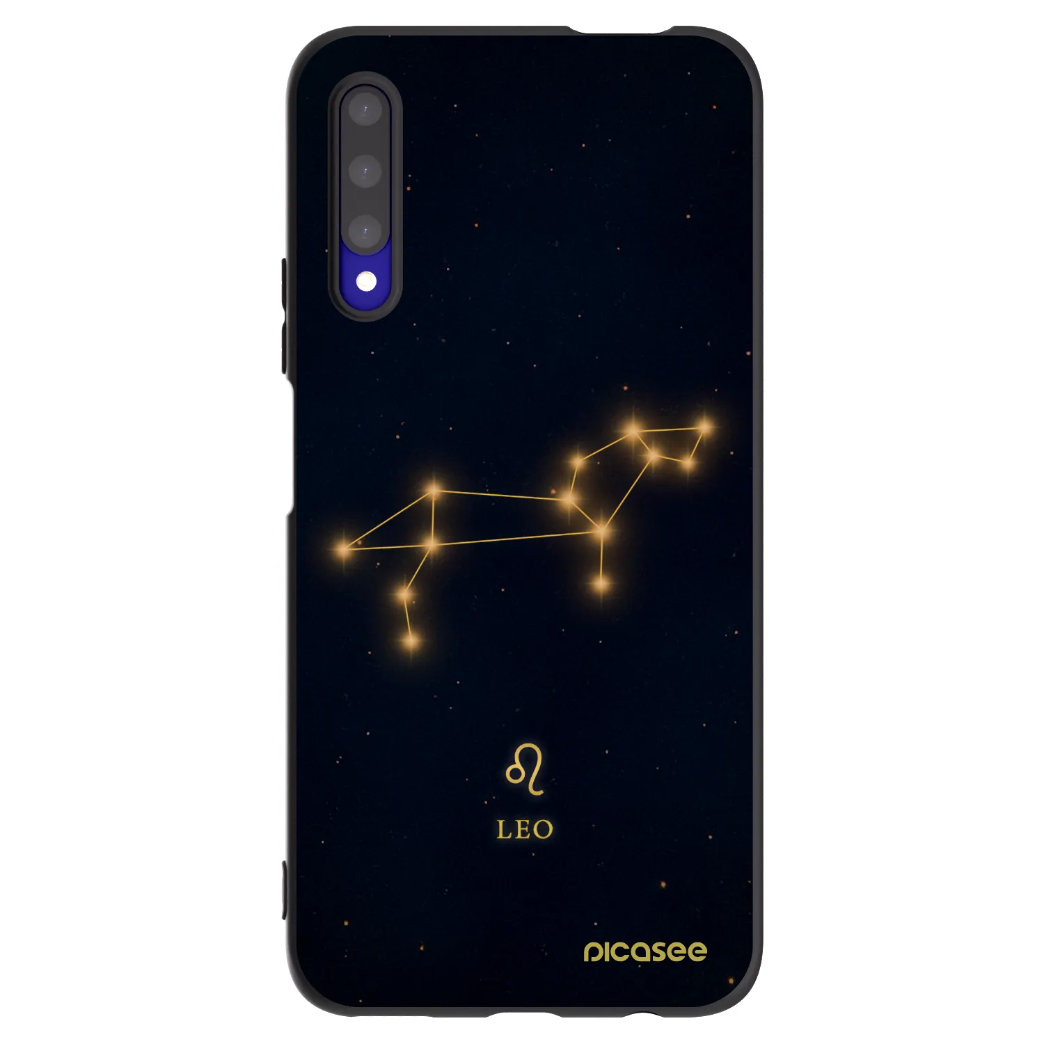 Picasee silikonowe czarne etui na Honor 9X Pro - LEO