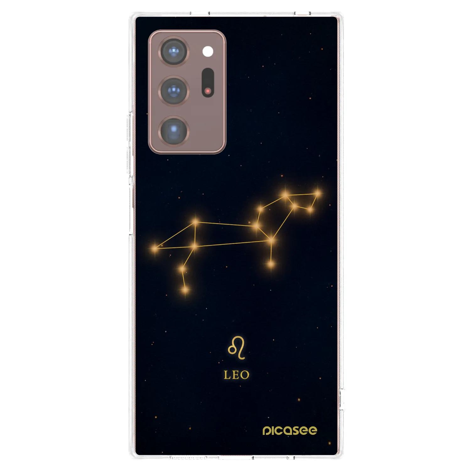 Picasee silikonowe przeźroczyste etui na Samsung Galaxy Note 20 Ultra - LEO