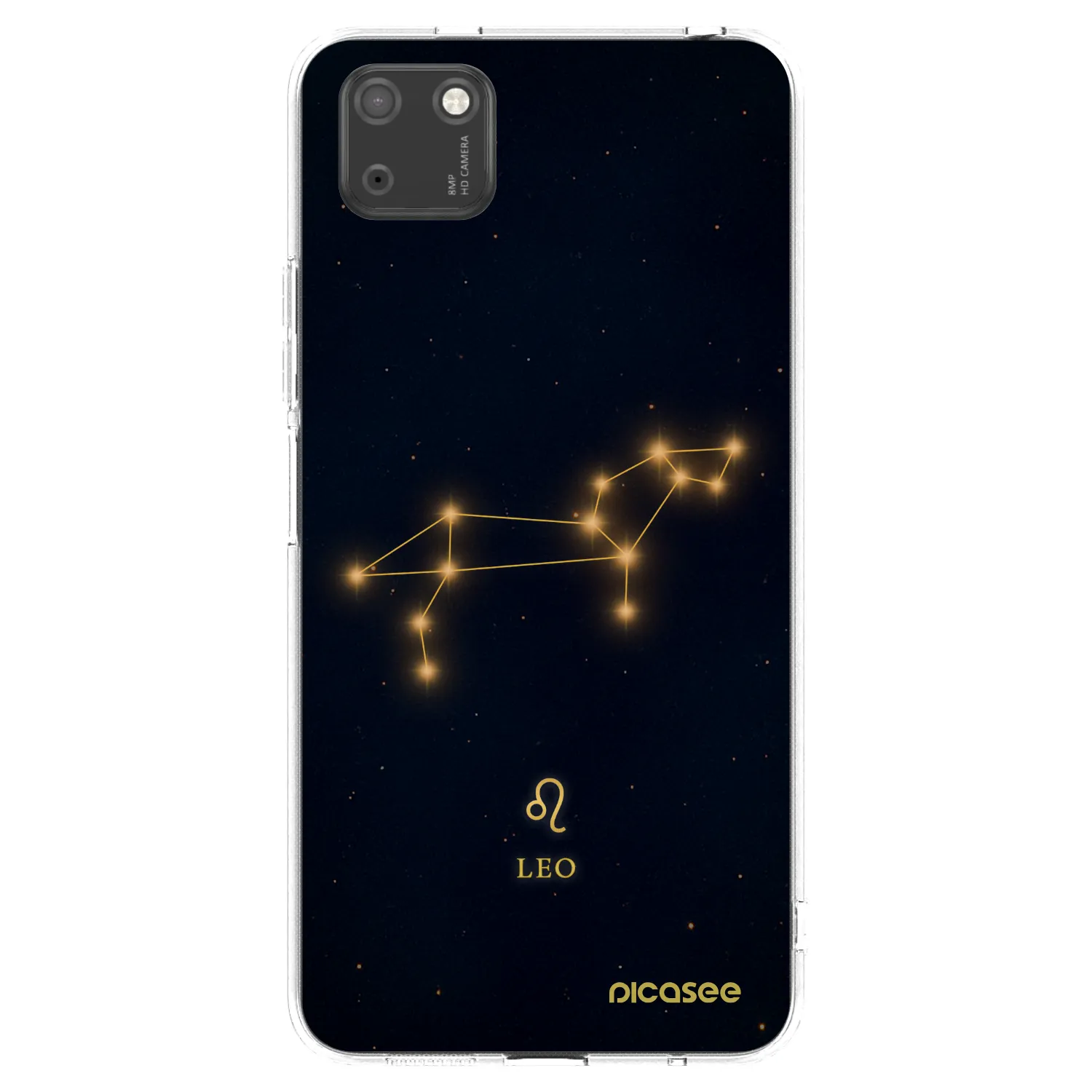 Picasee silikonowe przeźroczyste etui na Huawei Y5P - LEO