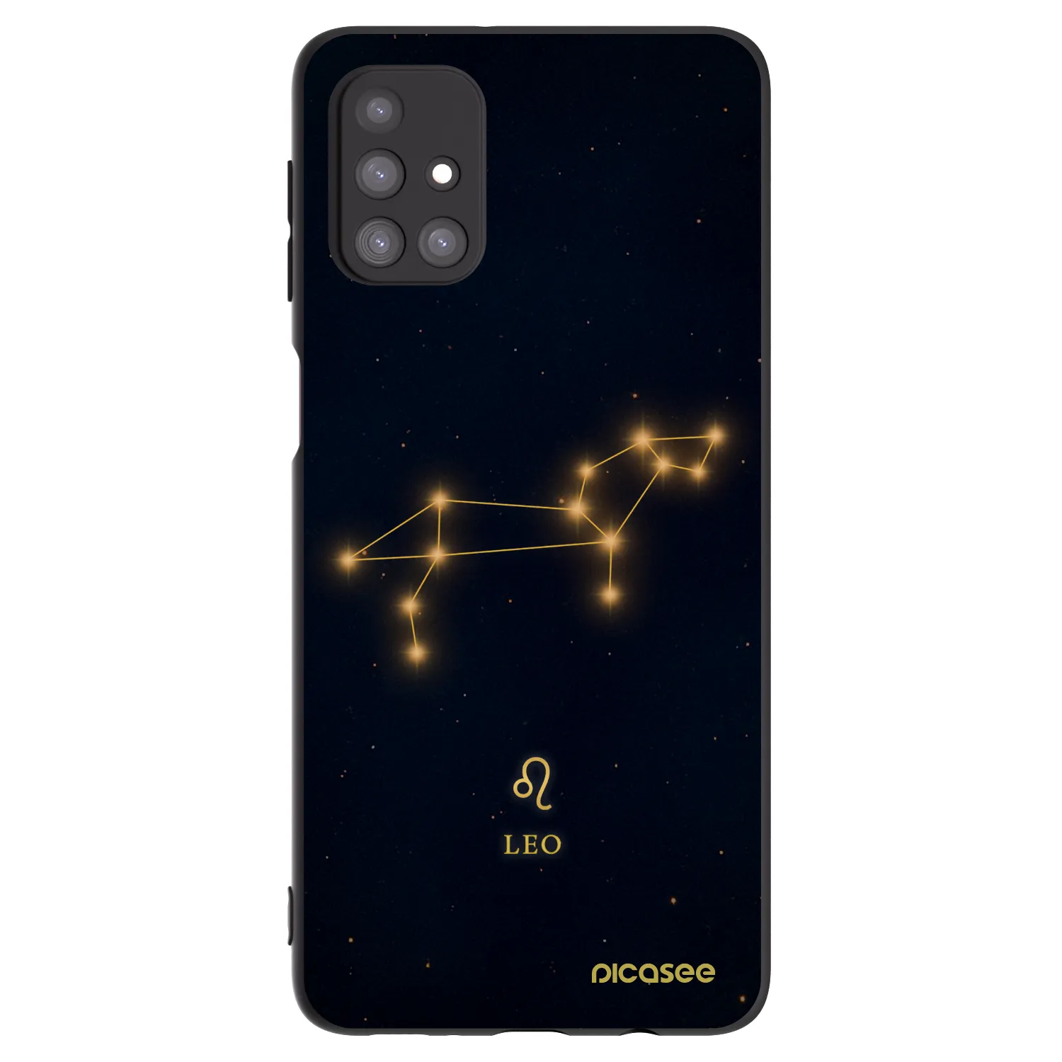 Picasee silikonowe czarne etui na Samsung Galaxy M31s - LEO